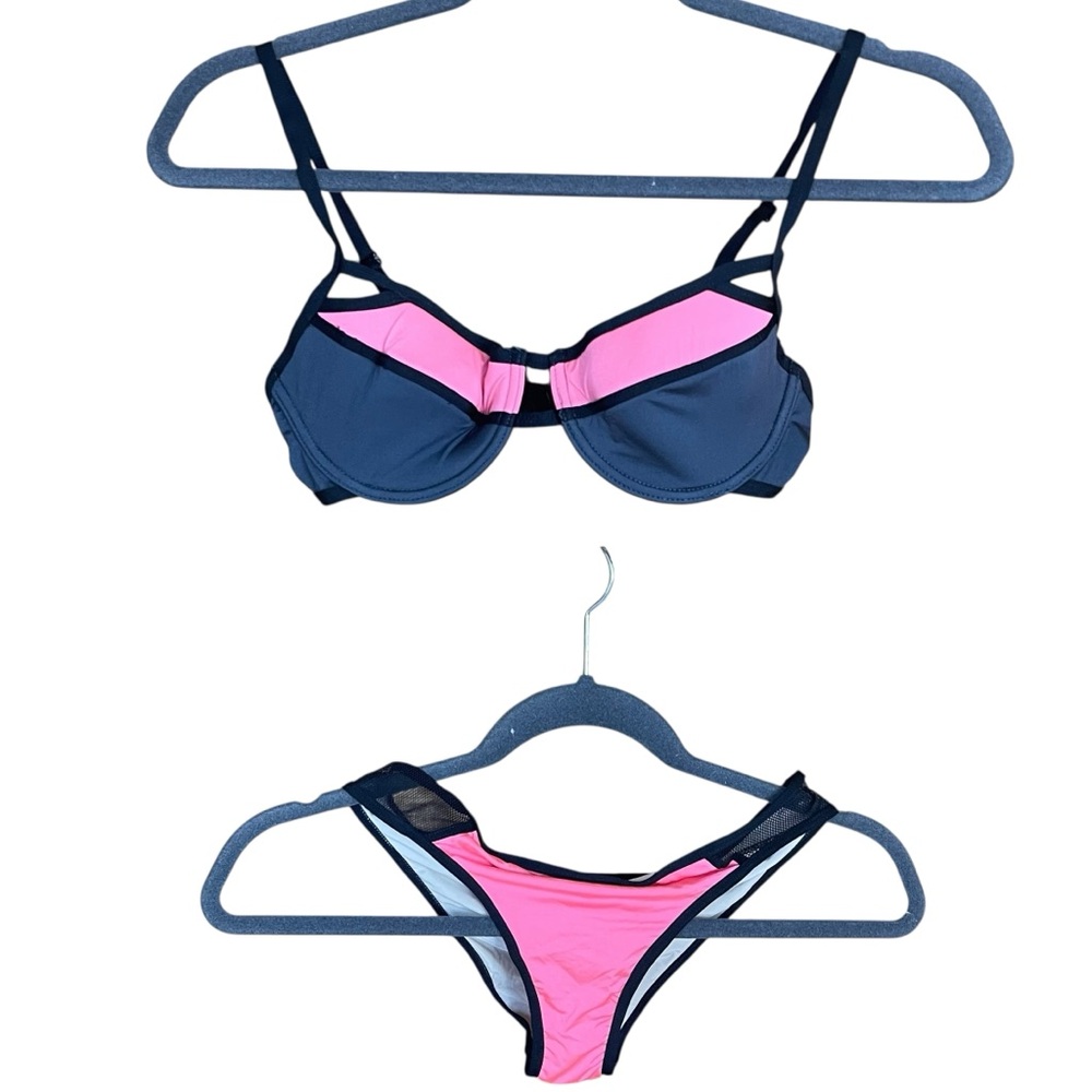 Penti Colorblock Bikini Pink Gray